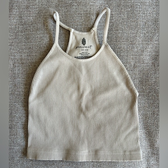 🤍🤎 NWOT Free People Movement Happiness Runs Long Crop Tank - Picture 1 of 1